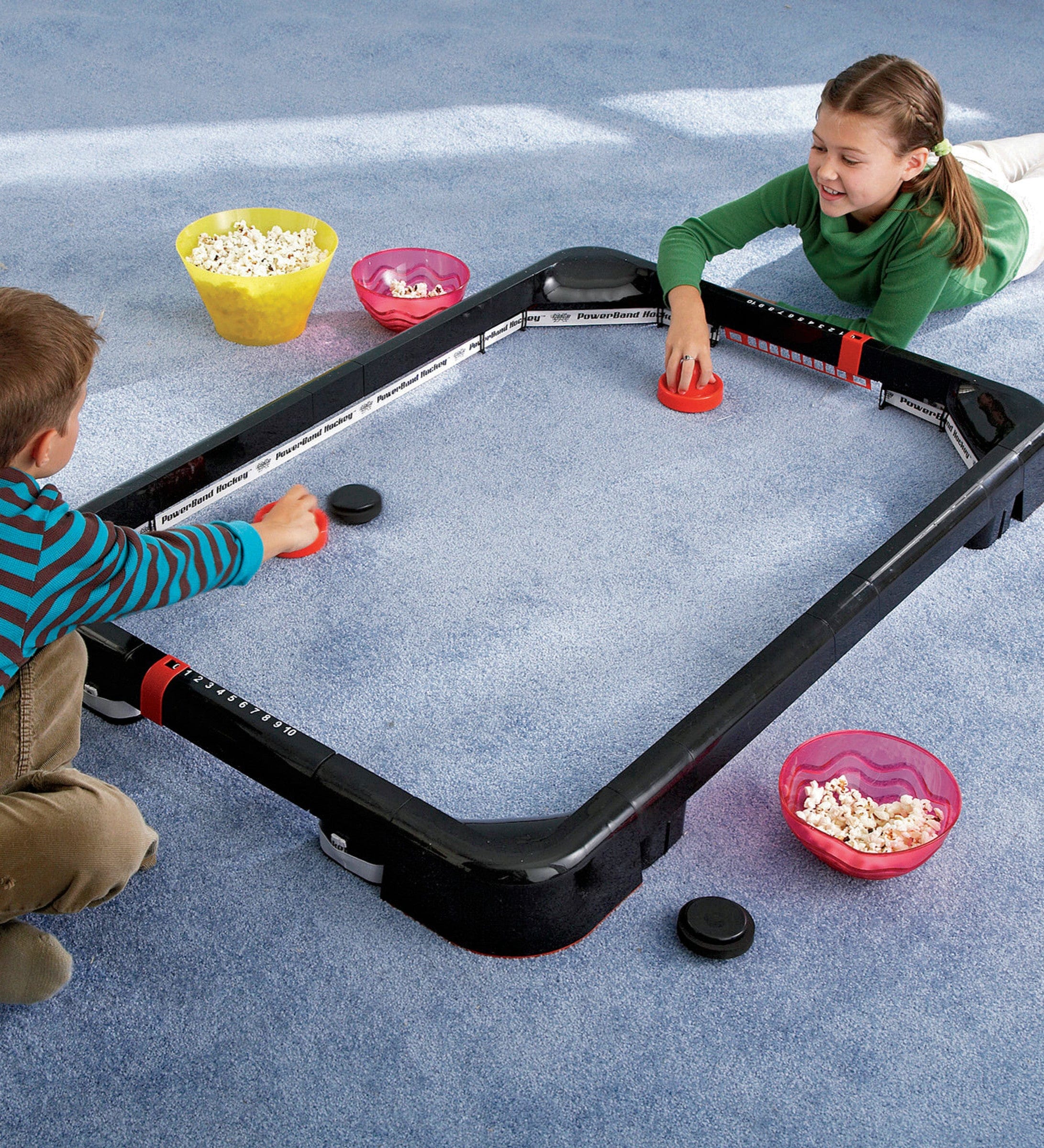 Power Band Air Hockey Tabletop and Carpet Game