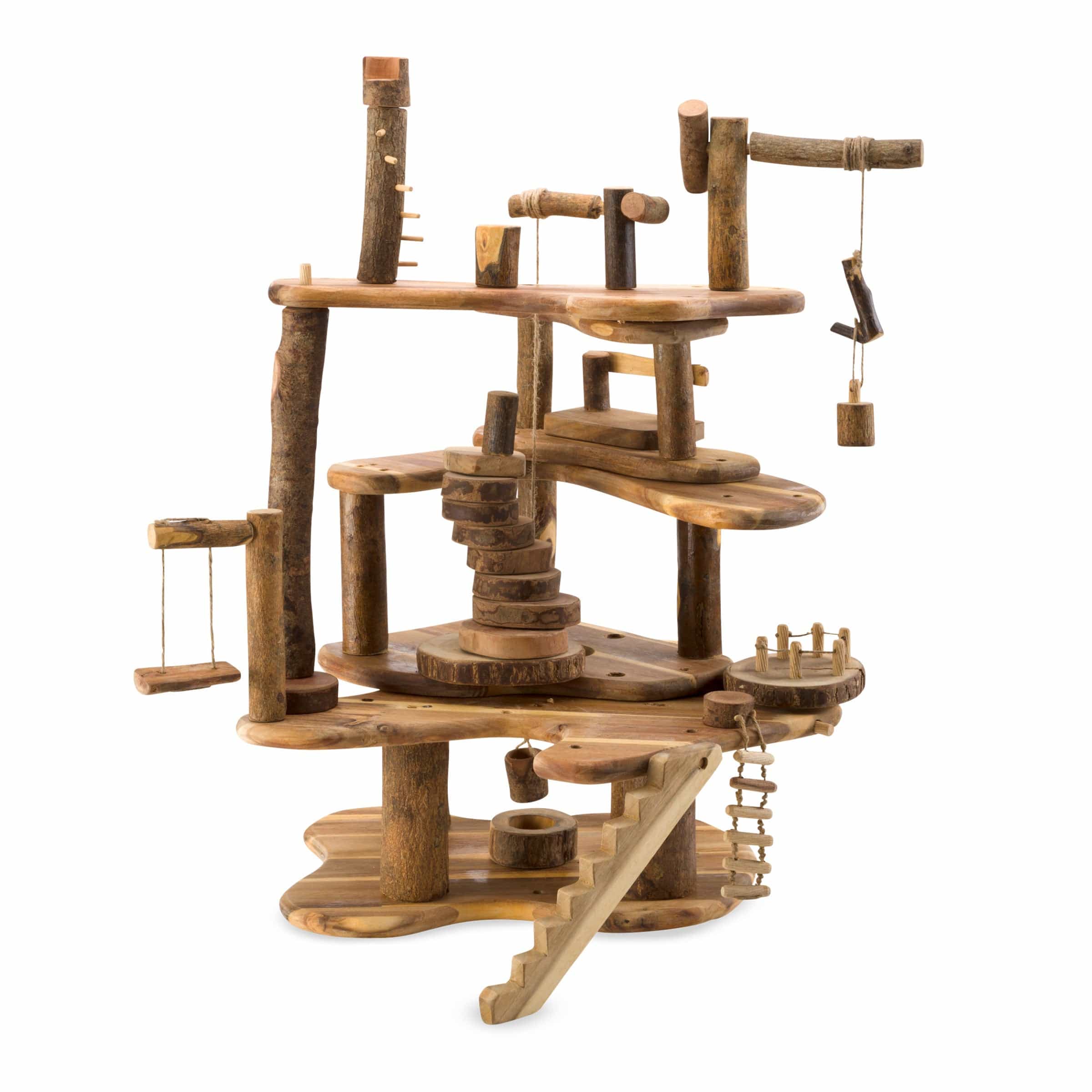 tree blocks 34-piece tree fort kit