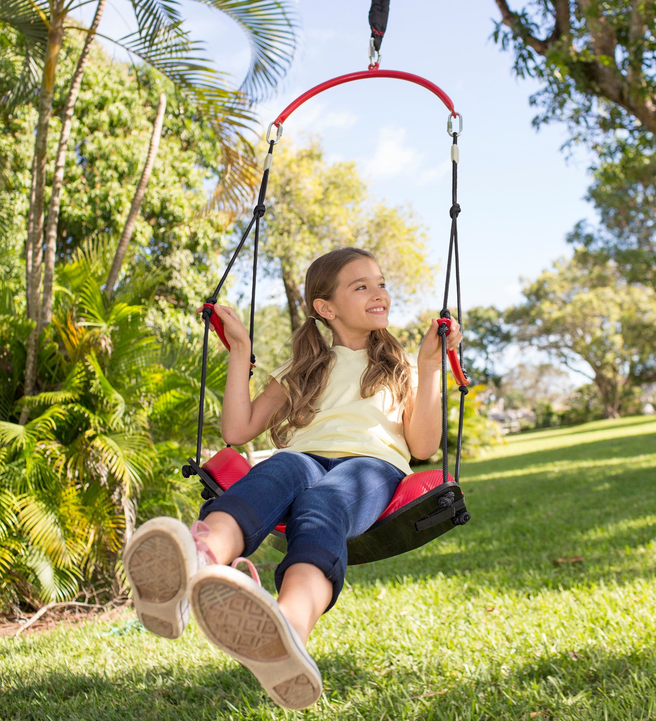 2-in-1 Bungee Bounce Swing with Hanging Rings