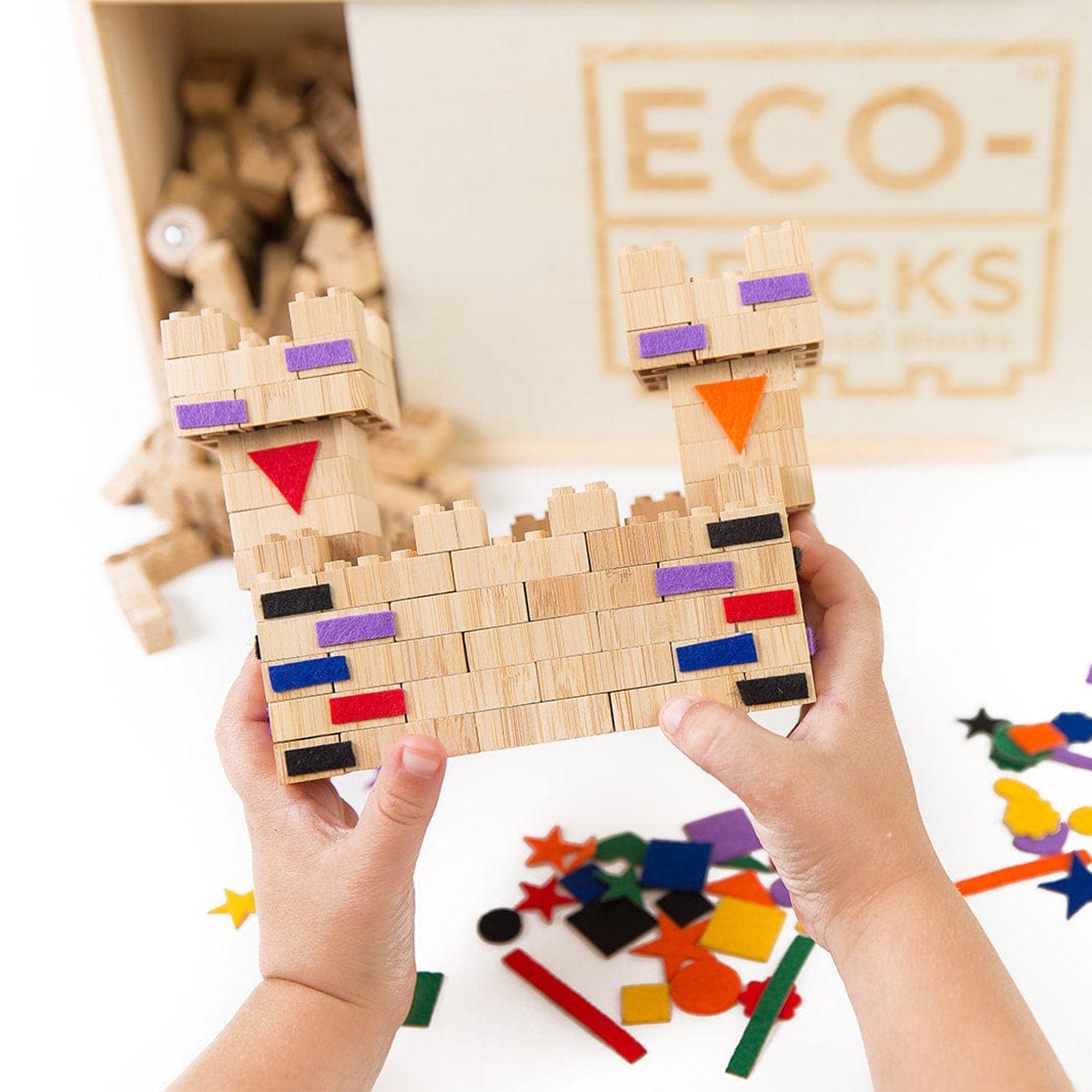 Eco-Bricks Bamboo 250pcs + Felt