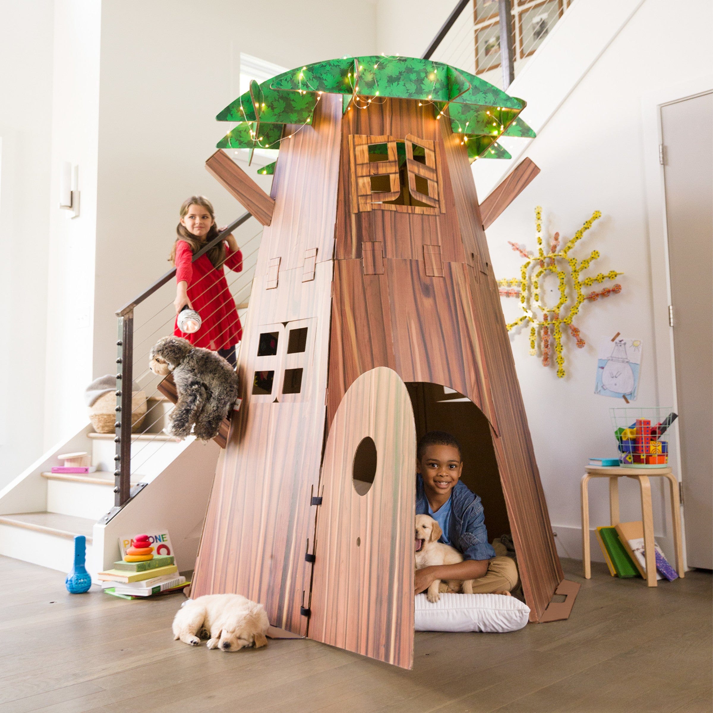 Constructagons Big Tree Fort Indoor Fort-Building Kit