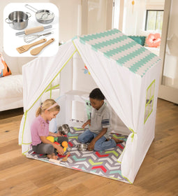 4-Foot Indoor Playhouse Tent with Floor Cover – Hearthsong