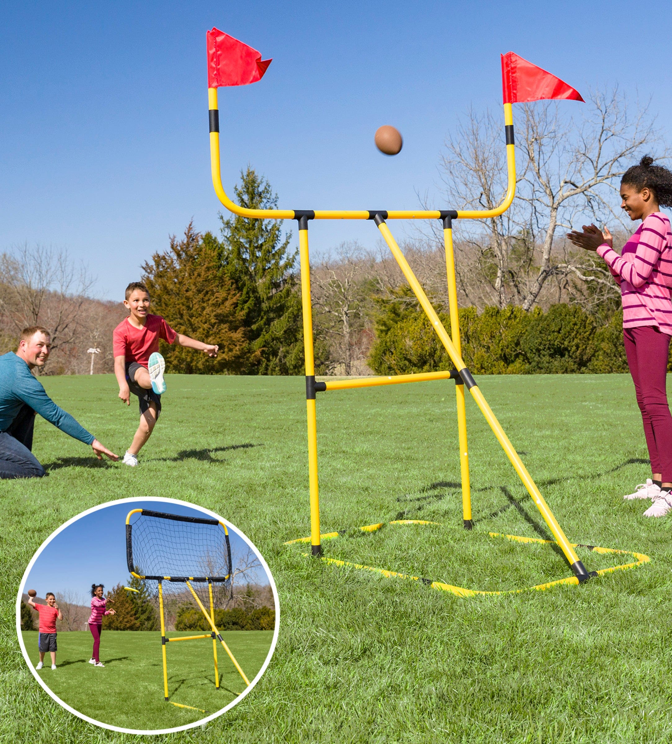 Football and Disc Target Kick n Toss Set