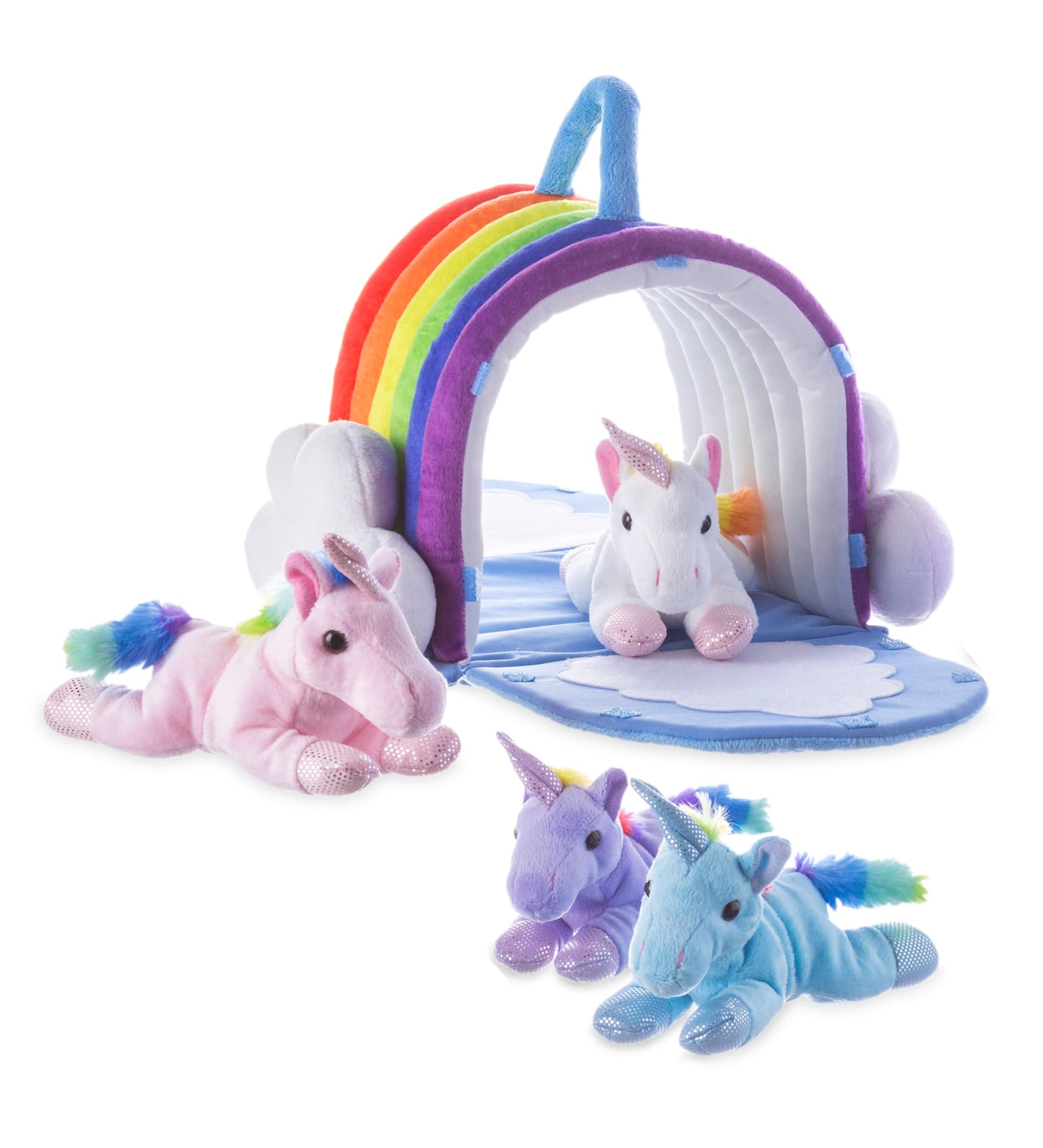 Plush Rainbow Unicorn Play Set