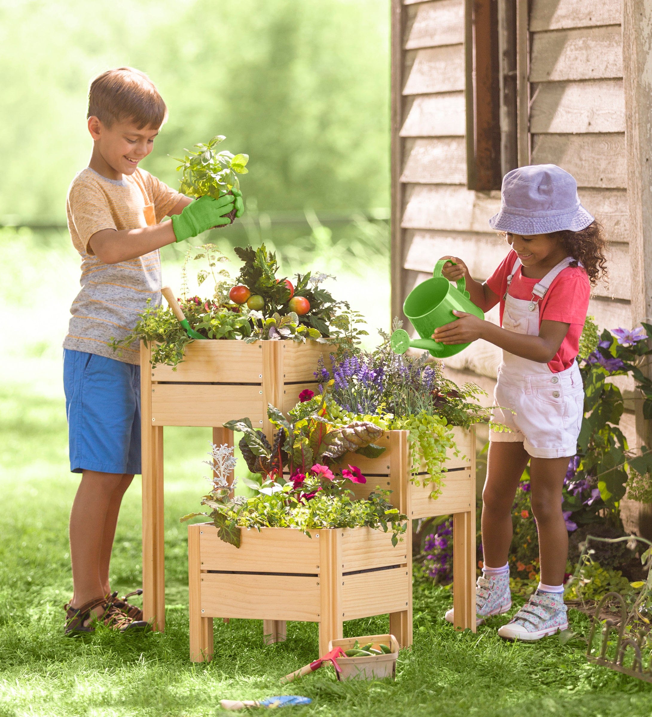 grow with me triple garden planter