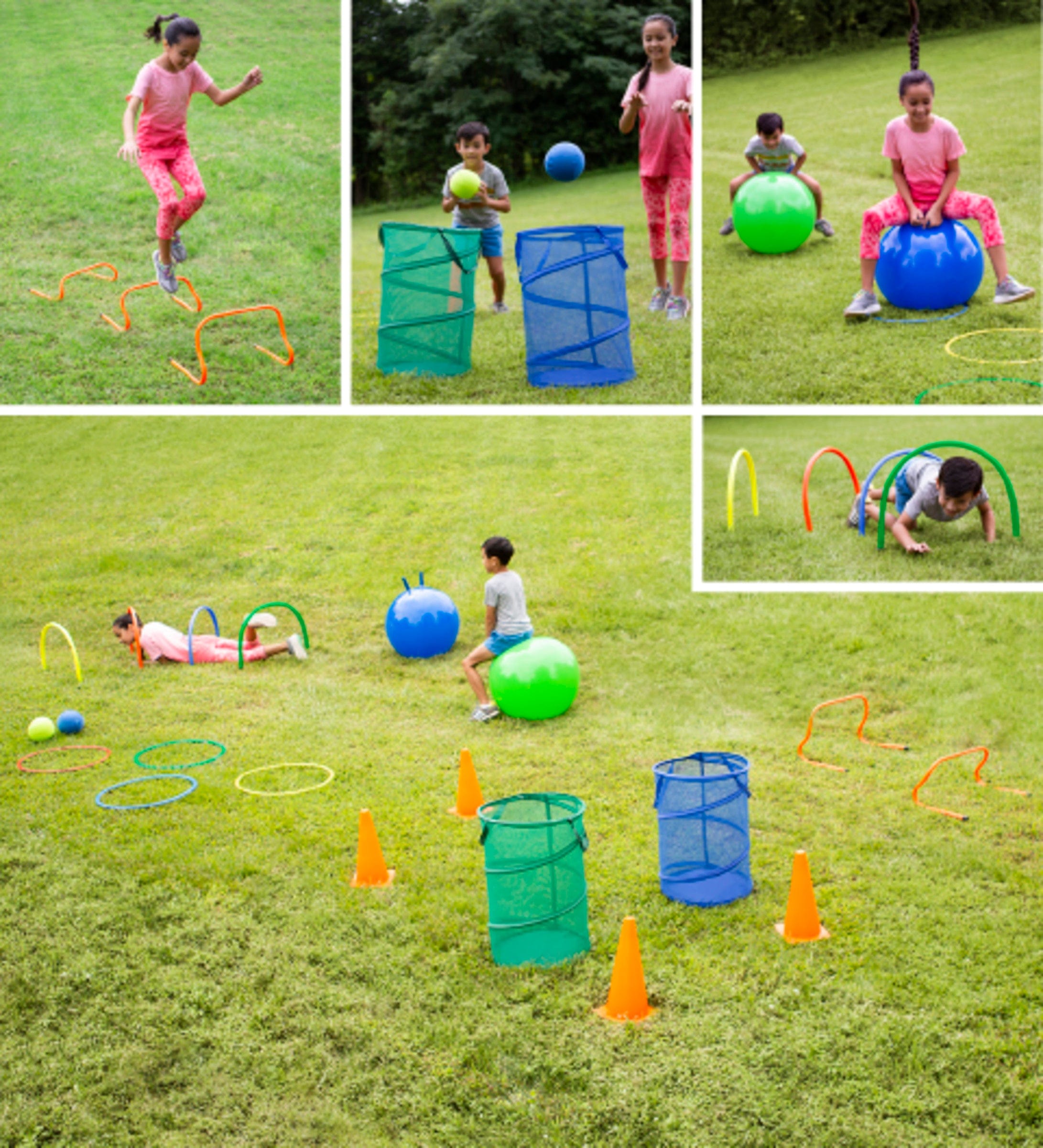 Hopstacle 23-Piece Hop Ball Obstacle Course Set