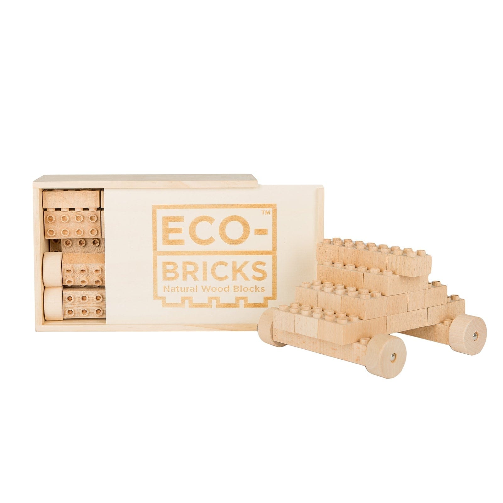 Eco-Bricks Plus+ Natural 42pcs