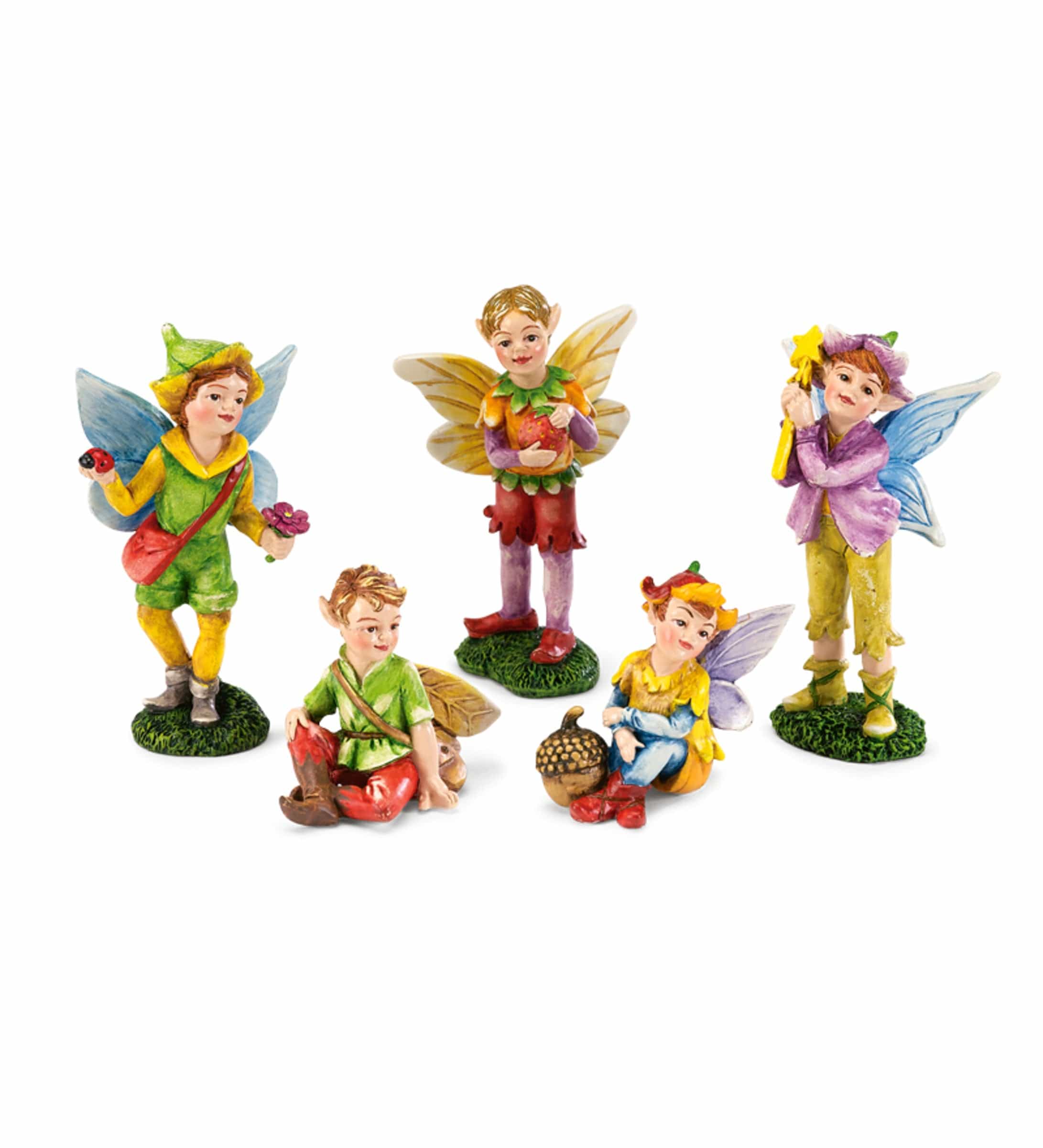 Nature-Themed Fairies, Set of 5