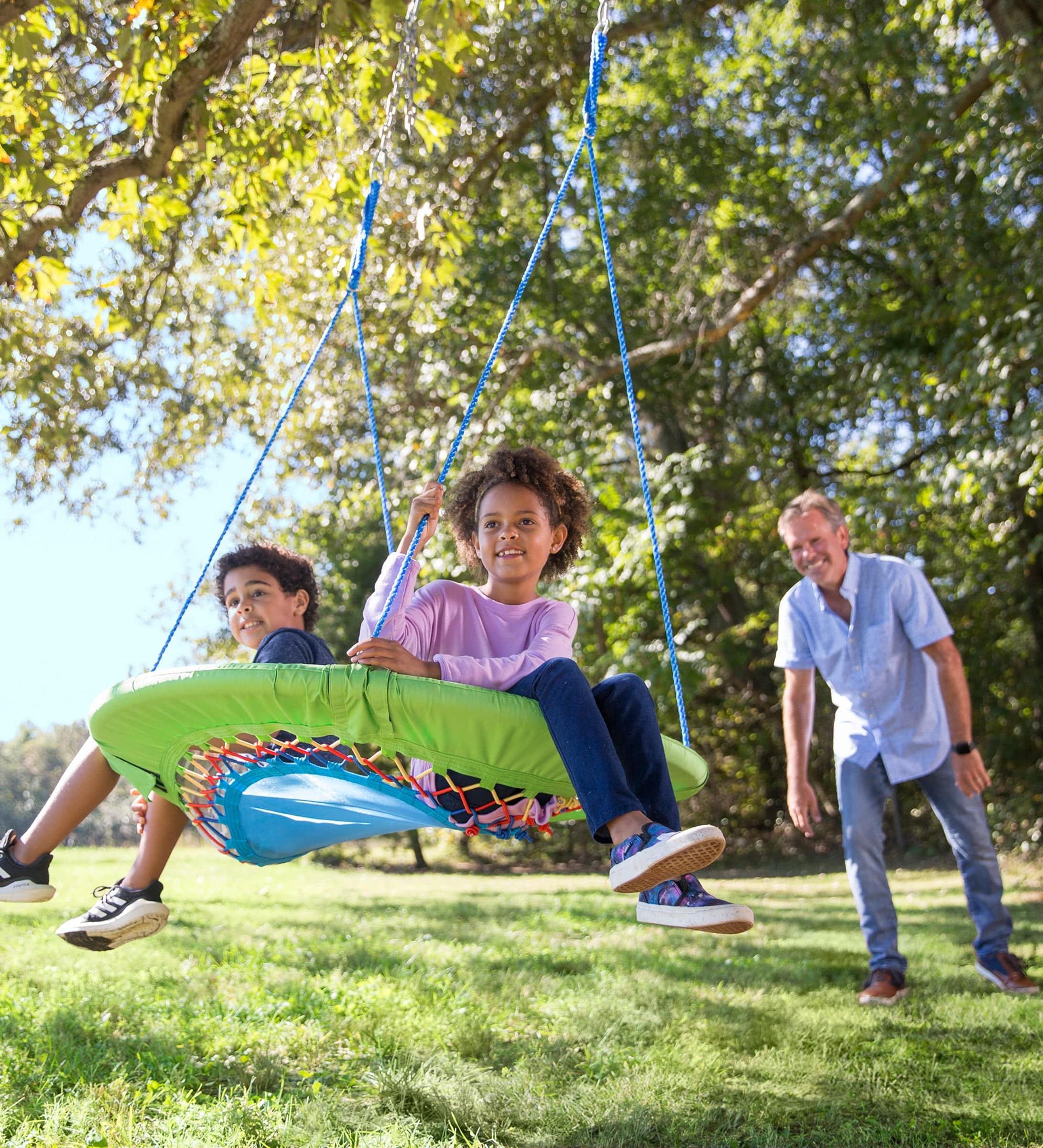 46-Inch Bright Mega Fun Shine Adjustable Round Bungee Swing