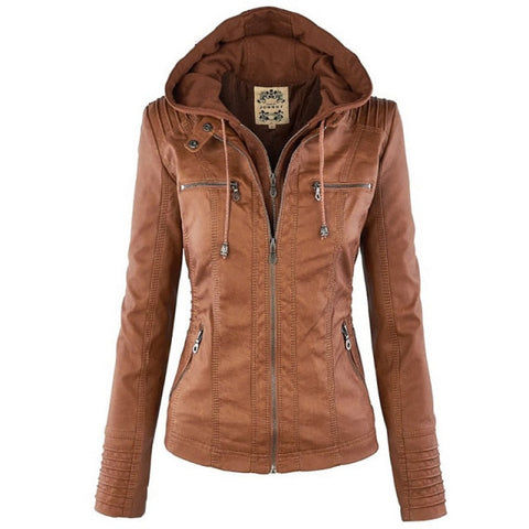 Buy Women's Faux Leather Coat Online | All For Me Today