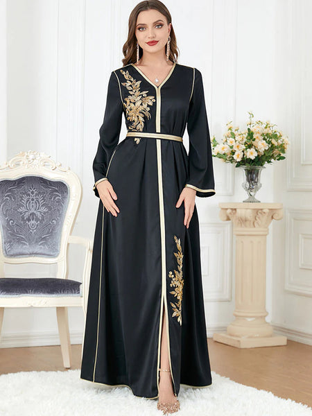 Beading Women's Kaftan Abaya Dress