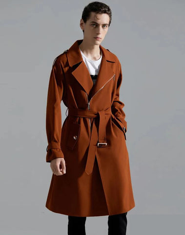 LONG STYLE FASHION MEN'S TRENCH COAT