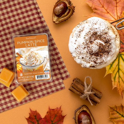 Pumpkin spice latte wax cubes