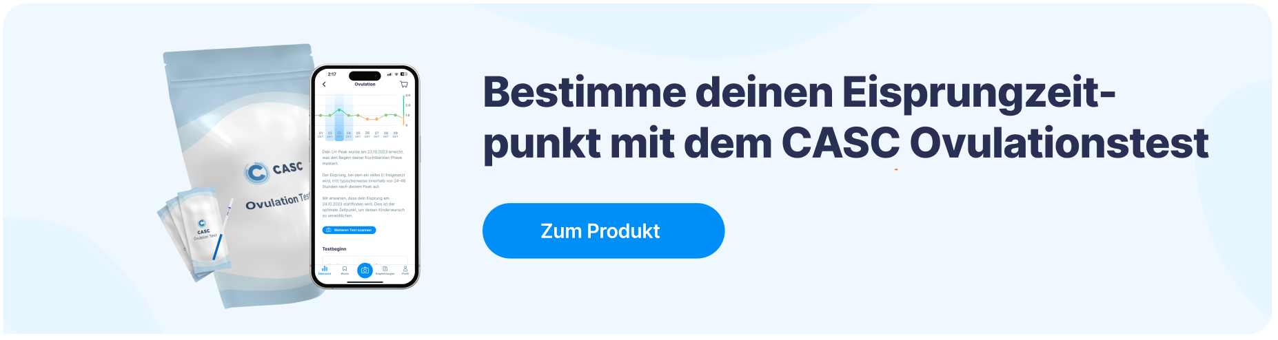 Mit den CASC Ovulationstests zu einer schnelleren Schwangerschaft