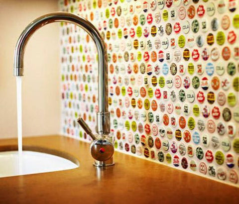 beer-bottle-cap-backsplash