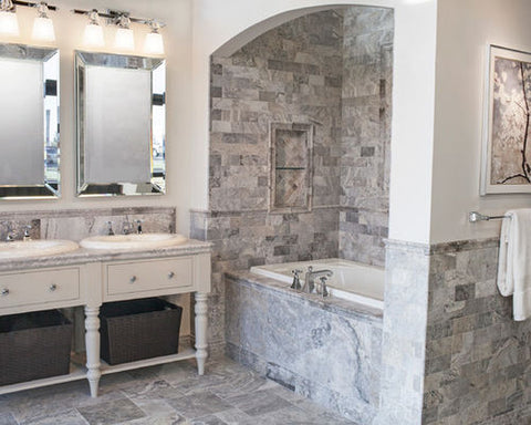 traditional-travertine-bathroom