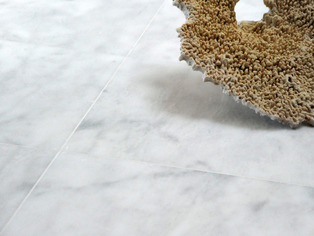 carrara white polished marble tiles