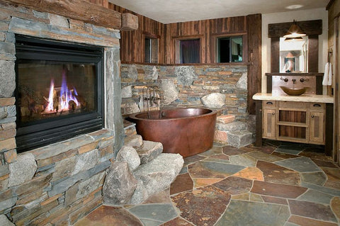 copper-bathtub-stone-bathroom