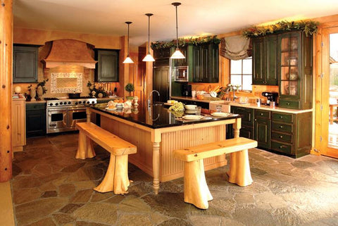 rustic-green-kitchen