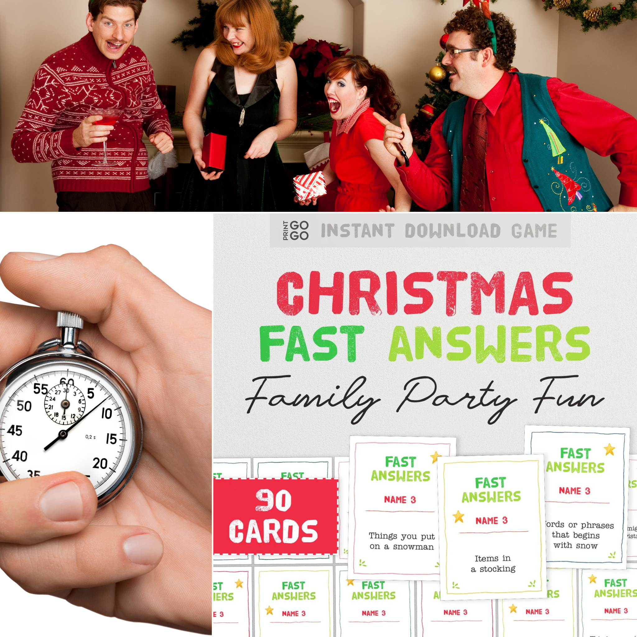 A Festive Frenzy! - the Christmas fast answers party game