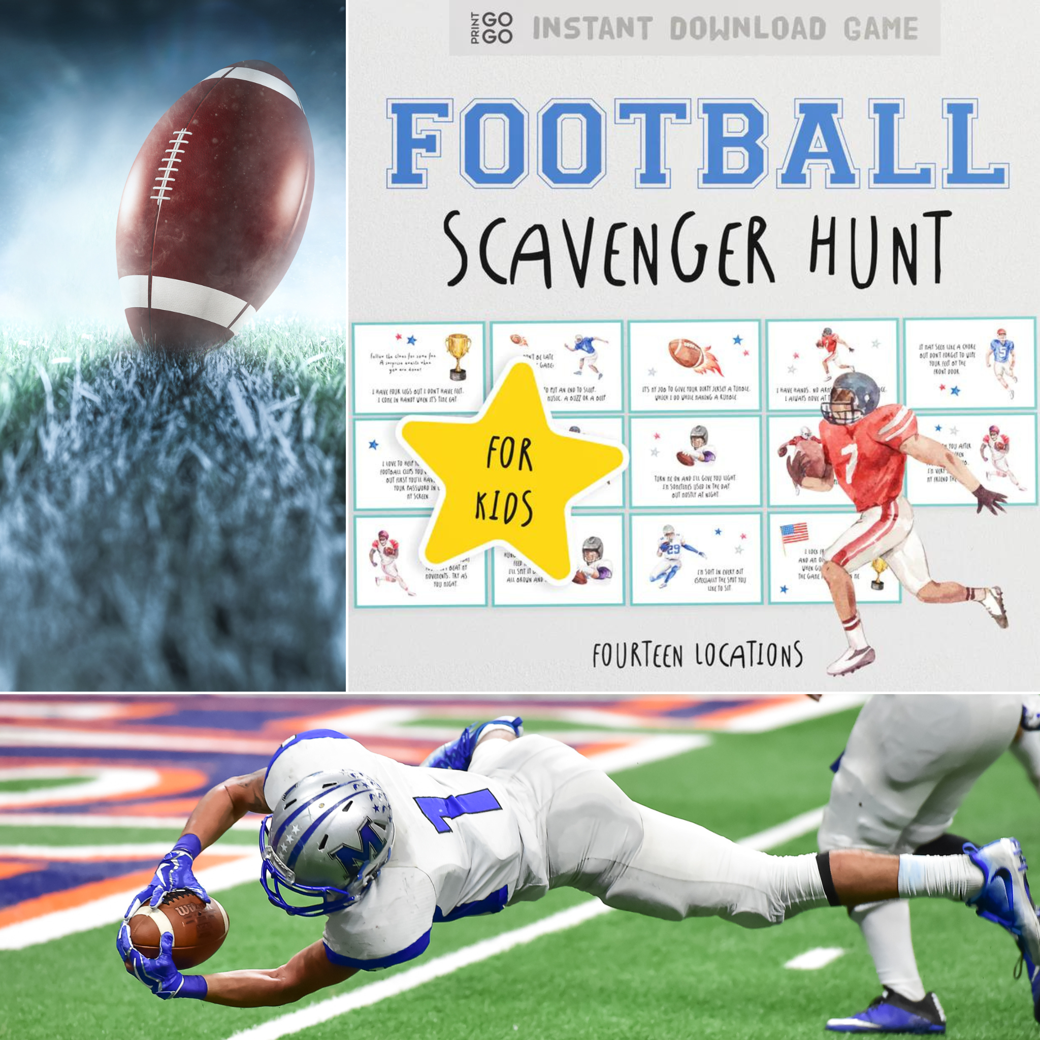 Score Big with This Football Scavenger Hunt for Kids!