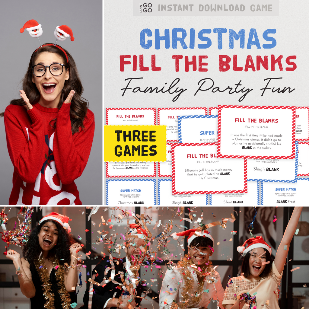 Christmas Fast Answers - The Fun Quick Thinking Family Party Game! – Print  GoGo