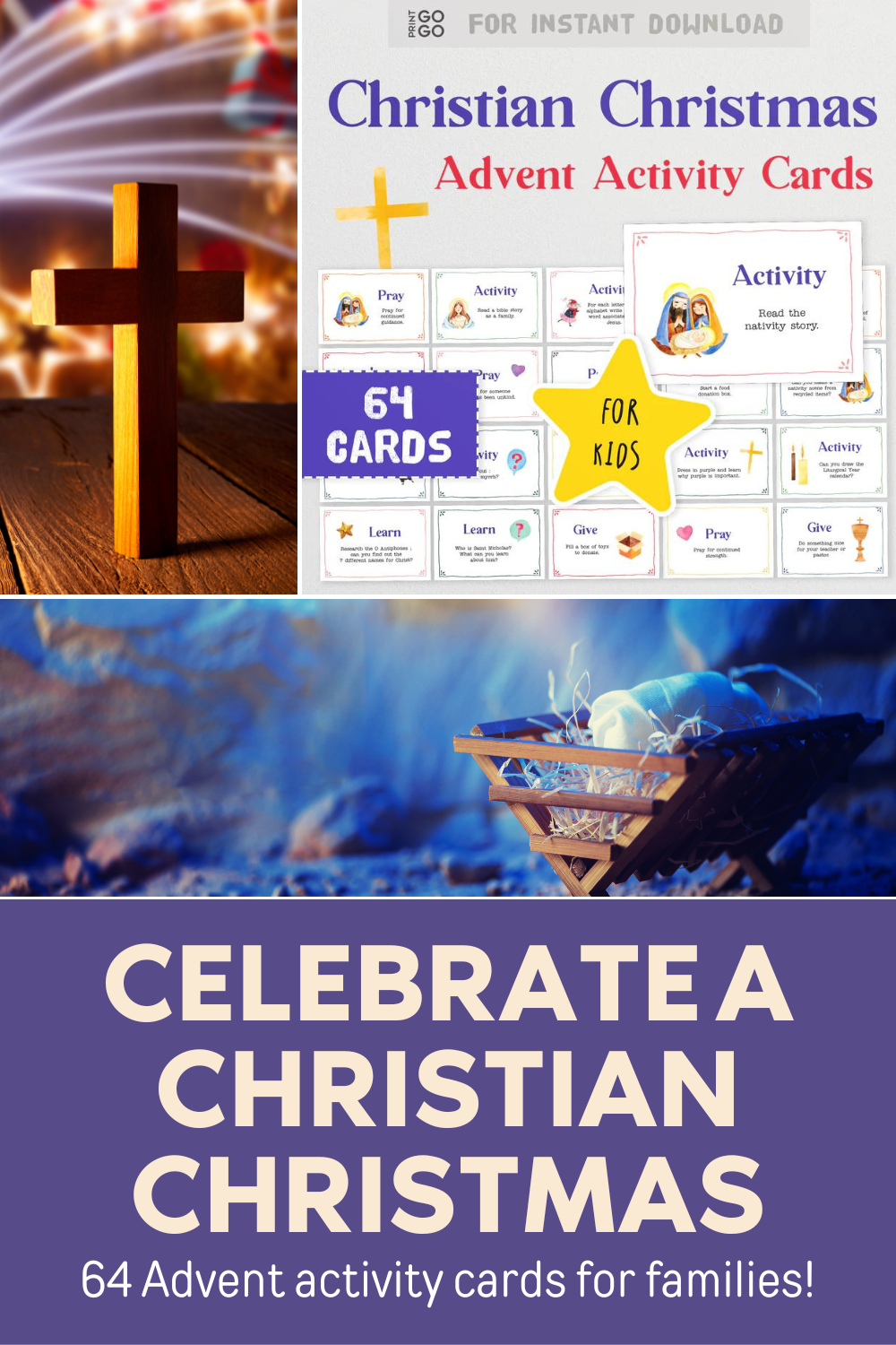 64 Ideas for Celebrating Advent with Christian Activity Cards