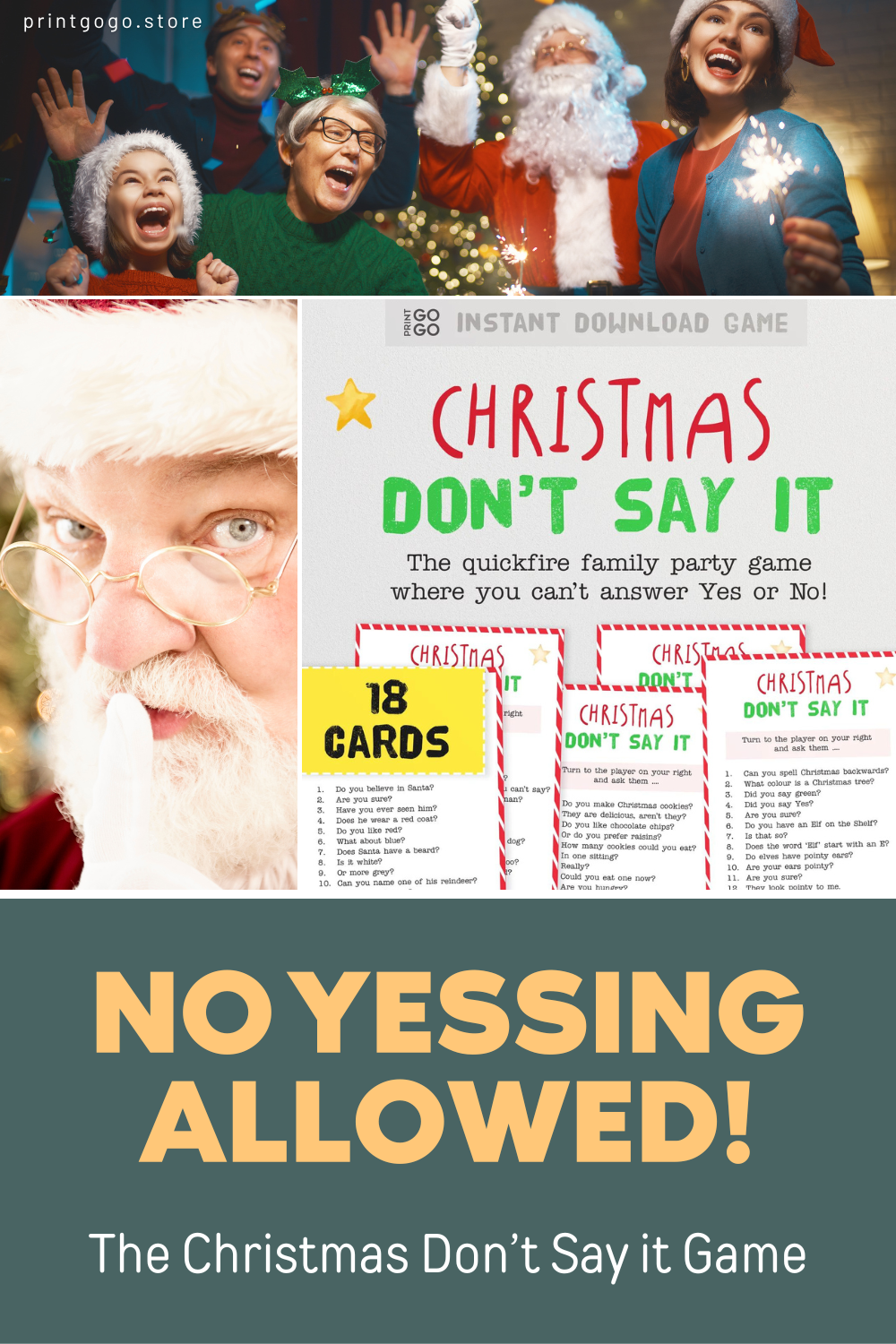 No Yessing Allowed: The Christmas Don't Say It Game