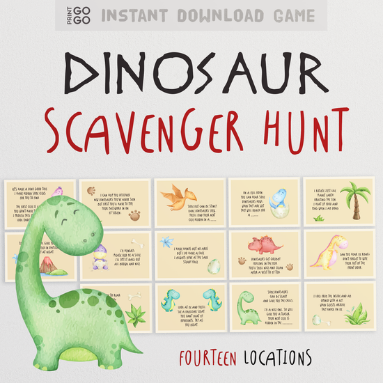 Pin the Tail on the Dinosaur - Dinosaur Birthday Party Game