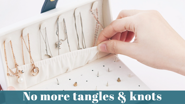 Avoid tangles & knots with jewelry organizers