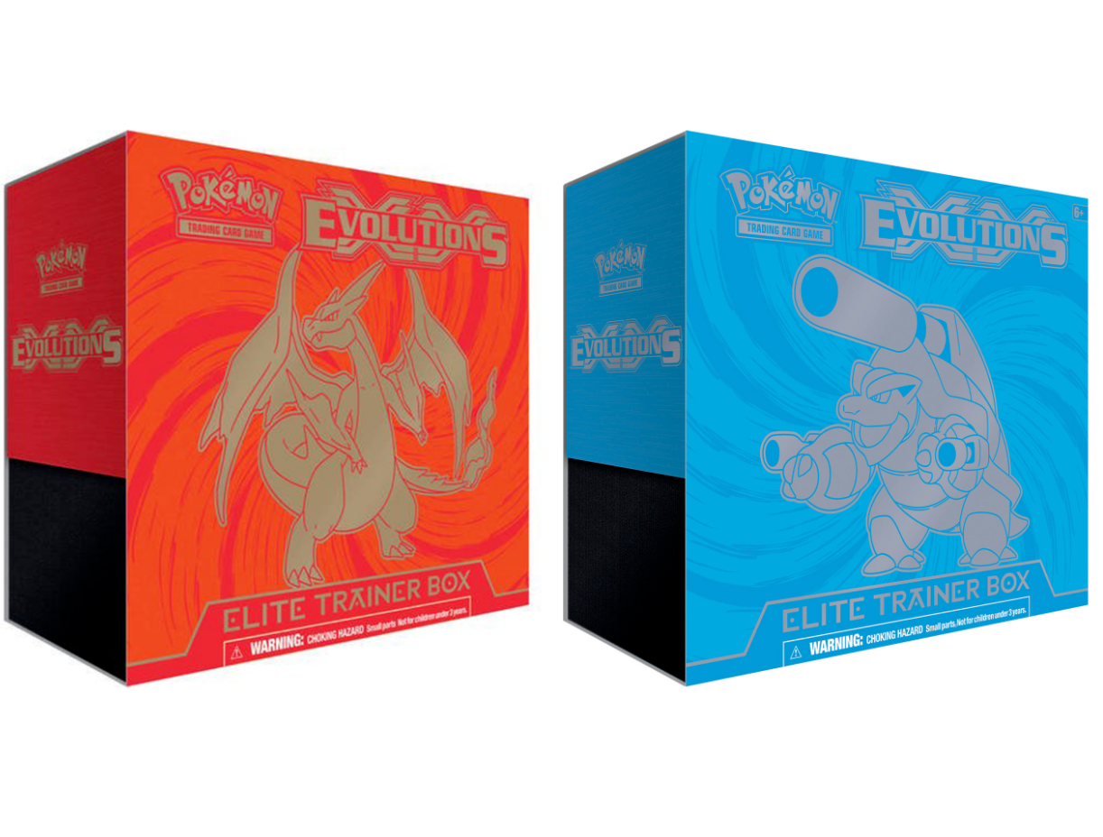 POKEMON TCG XY Evolutions CHARIZARD And BLASTOISE Elite Trainer Boxes 1 ...