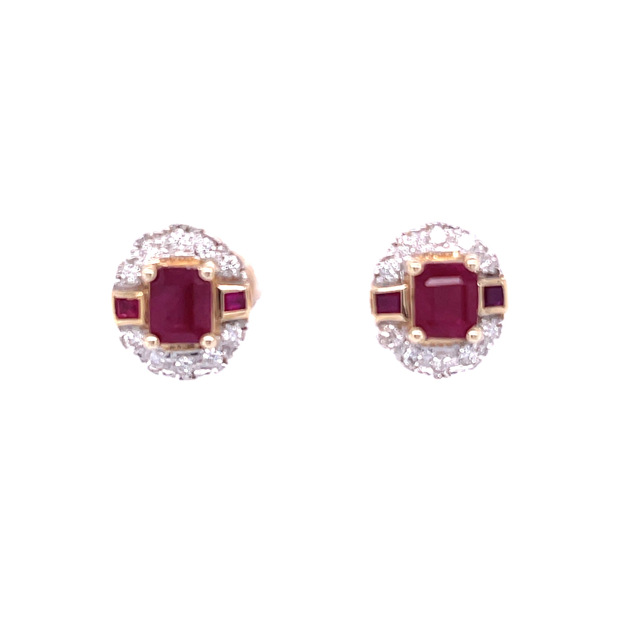 Long Ruby Earrings in Sterling Silver - Gleam Jewels