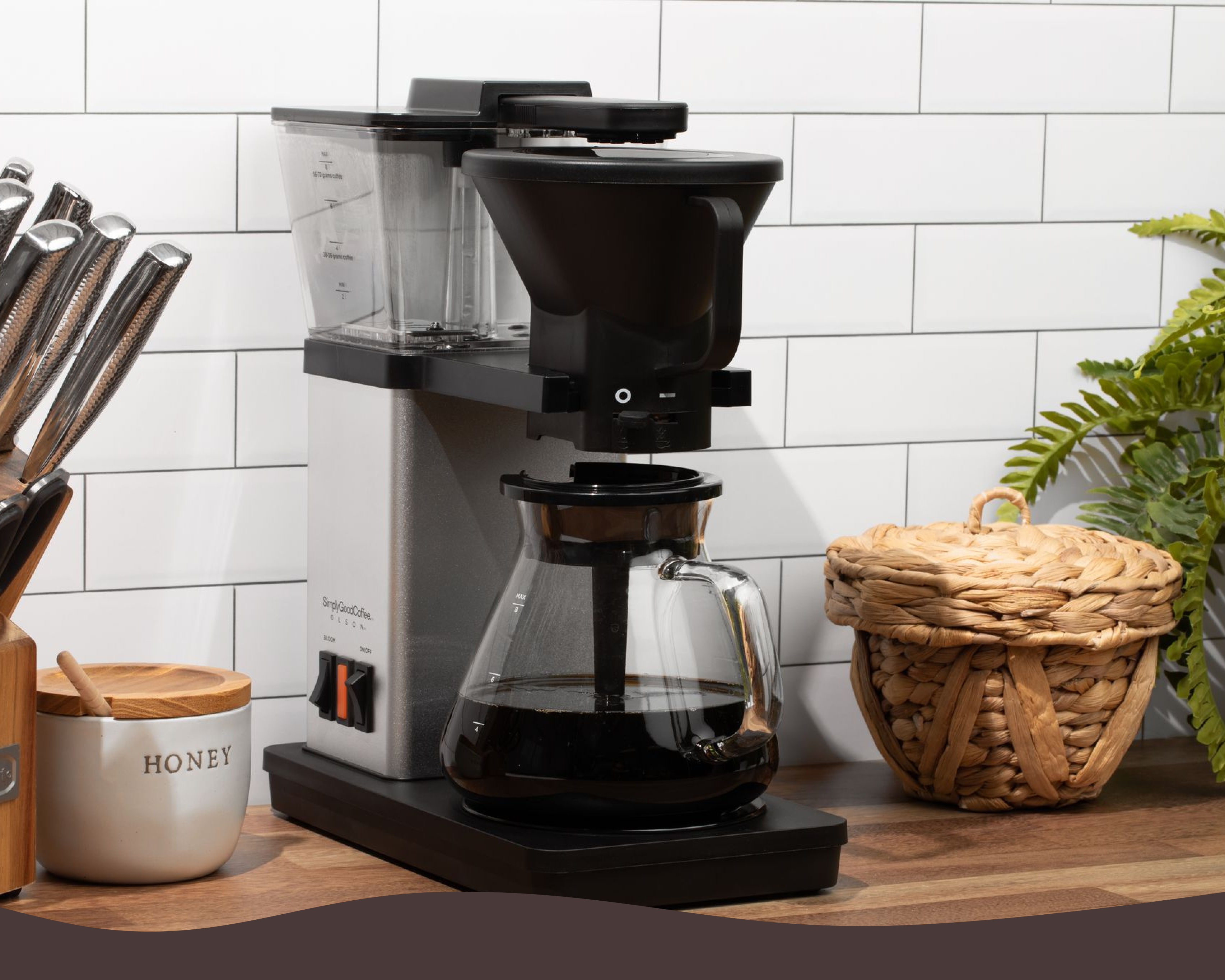 Simply Good Coffee - Olson Coffee Brewer, 8 Cup Coffee Brewer, Perfect  Coffee Every time