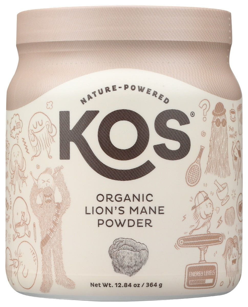 KOS KOS: Organic Lions Mane Powder, 12.84 oz