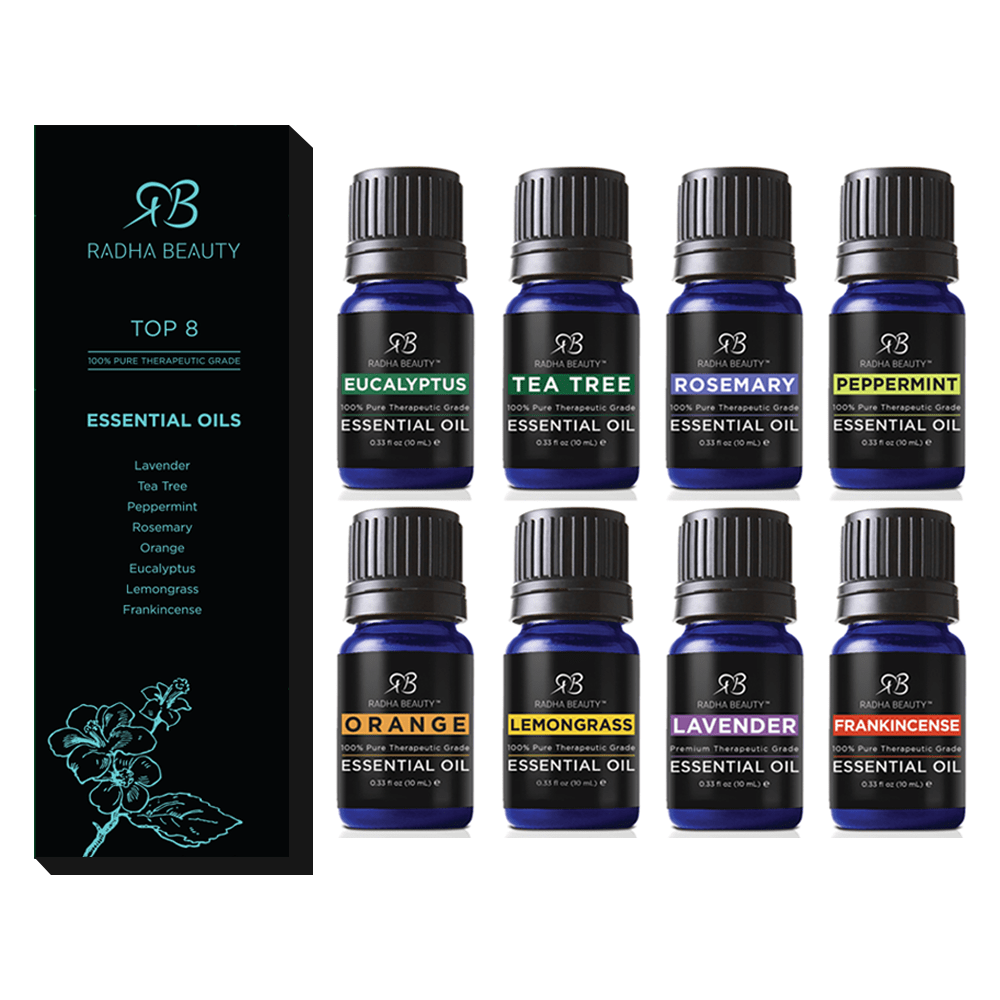 Essential Oils Set Top 16, 16 x10 ml each, Lavender Peppermint Lemon  Orange, Lemongrass, Rosemary, Eucalyptus, Tea Tree, Mandarin, Lime,  Frankincense