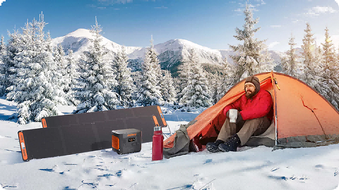 Jackery Solargenerator für Wintercamping