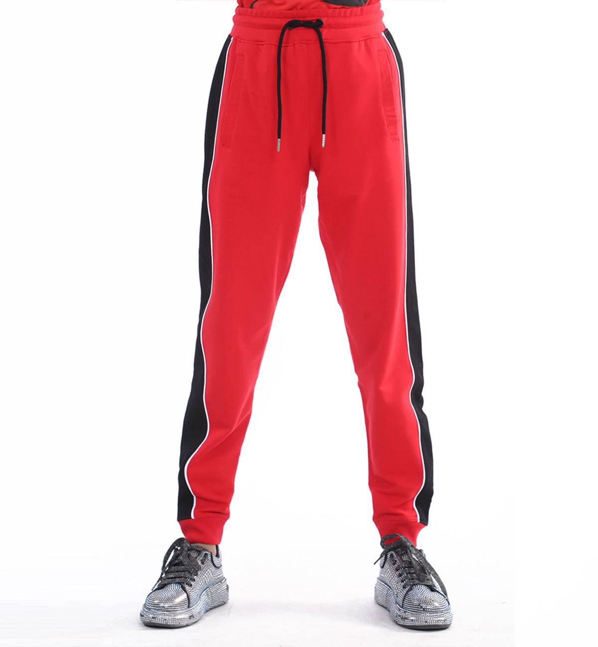 Paneled Trousers Red (7510120005783)