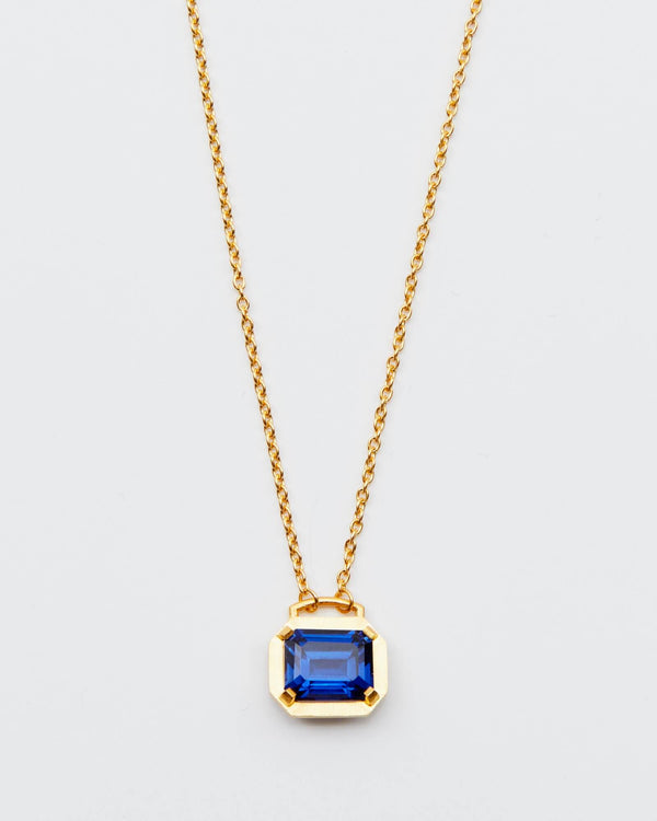 Pear Sapphire & Diamond Two Stone Necklace – Reis-Nichols Jewelers