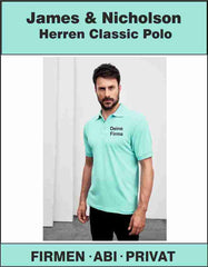 Poloshirt James & Nicholson Herren Classic Polo JN070