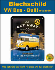 Blechschild Vintage VW-Bus T1 Volkswagen