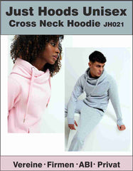 Just Hoods Cross Neck Hoodie UniSex