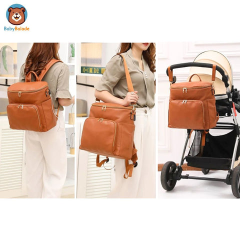 sac à langer à dos stylé, design élégant et confortable et pratique à transporter