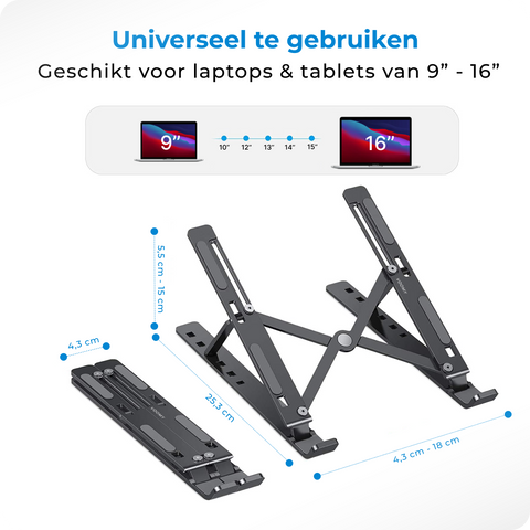 Laptophouders laptop standaard opvouwbaar Voomy