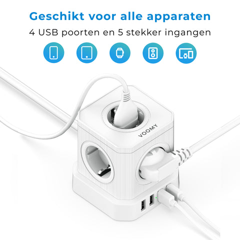 Voomy Power Cube S6 - Multifunctioneel gebruik