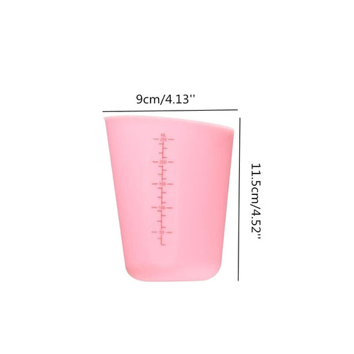 Restaurantware 8 oz Flexible Measuring Cup, 1 Heat-Resistant Rubber Measuring Cup-Microwave-Safe, Dishwasher-Safe, Translucent Silicone Soft