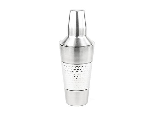 Oggi Barware Groove 17 Oz Double Wall SS Cocktail Shaker