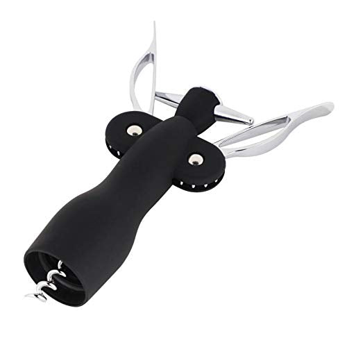 JXS Simple Wing Corkscrew Gold Wine Opener and Beer Opener