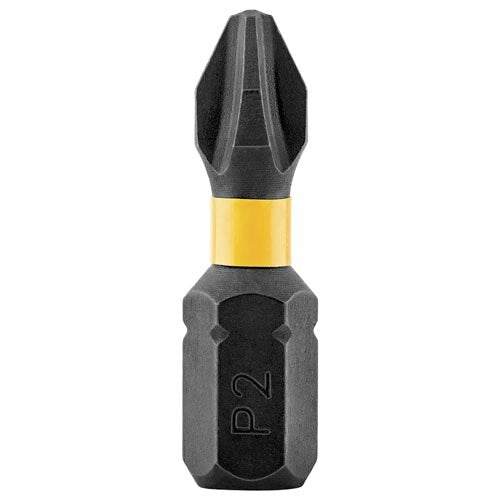 DEWALT FlexTorq Impact Driver Bit Set, Phillips, 1/4-Inch x 1-Inch