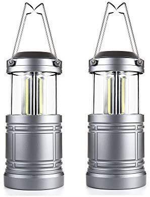 Vont 2 Pack LED Camping Lantern, Super Bright Portable Survival Lanterns,  Must Have During Hurricane, Emergency, Storms, Outages, Original  Collapsible Camping Lights/Lamp (Batteries Included)