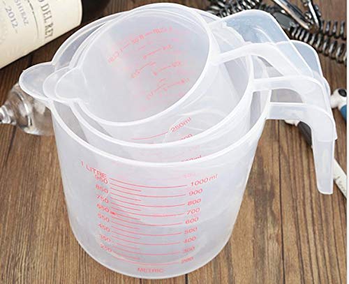 Plastic Measuring Cups, Stackable Plastic Measuring Cup, Bpa Free Clear  Heat-resistant Measuring Jug With Angled Grip And Spout, Liquid Measuring  Cup For Kitchen Use, Household Thickened Graduated Cup, Baking Container,  Kitchen Tools, 